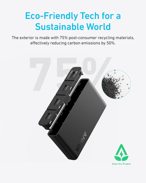 Anker USB-C Display Hub 4-in-1 10Gbps Multiport Adapter 4K 60Hz 100W PD Gray