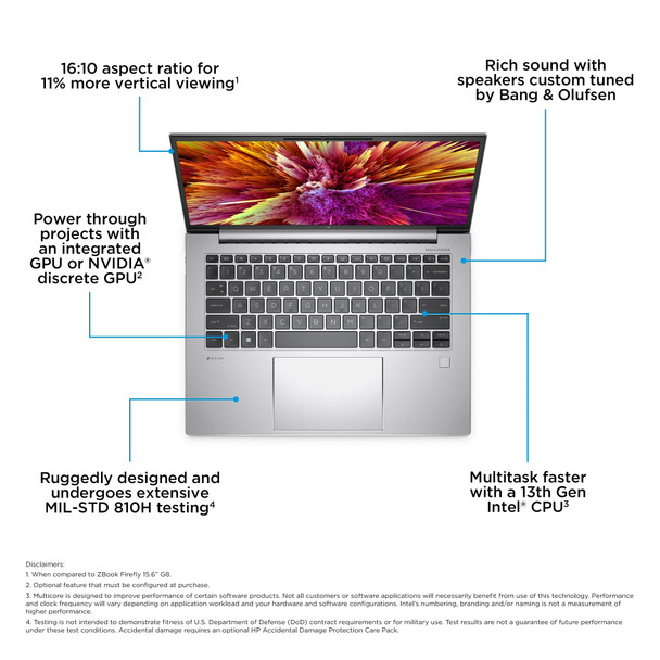 HP ZBook Firefly 14 G10 Core i7-1355U 32GB 1TB SSD RTX A500 Workstation Laptop – image 8