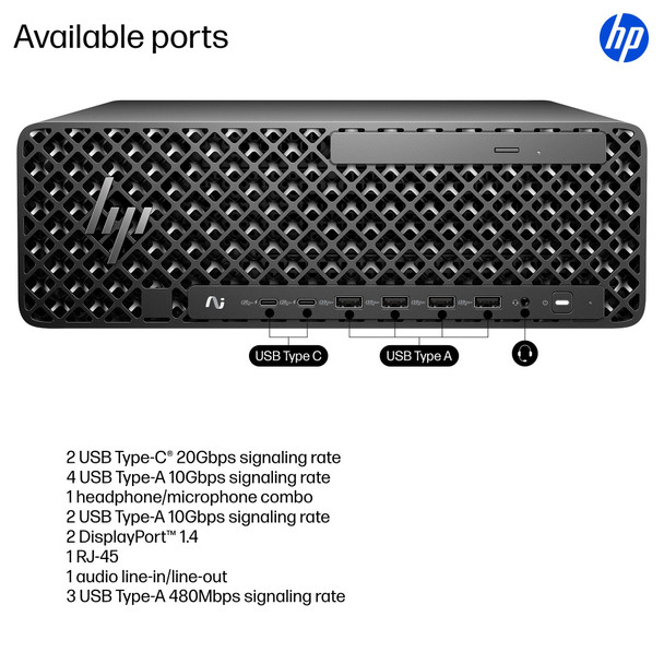 HP Z2 SFF G1i Workstation Intel Core Ultra 7 265 32GB 1TB SSD RTX A1000 Win 11
