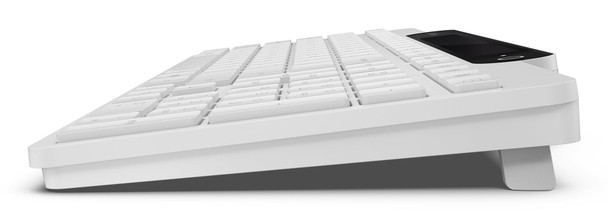 Lenovo 800 Wireless Bluetooth Keyboard Self-Charging Solar Light White UK Layout