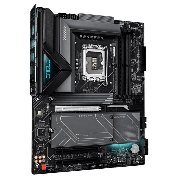 Gigabyte Z890 EAGLE WIFI7 PLUS Intel 1851 Socket Motherboard, ATX, 4x DDR5 Slots, 4x M.2 Sockets, Fitted I/O Shield, 2.5GbE LAN, Wi-Fi 7, 1x DisplayPort / 1x USB-C (USB4)