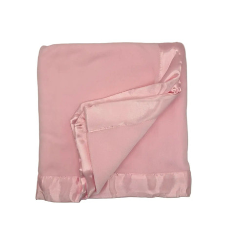 Satin Keepsake Baby Blanket Pink