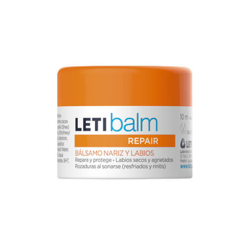 Letibalm pediátrico, bálsamo reparador nariz y labios