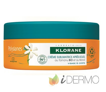 Klorane polysianes crema sublimadora after sun rostro y cuerpo 1 envase 200 mL