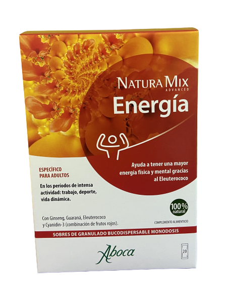 Natura mix advanced energia 20 sobres monodosis bucodispersables