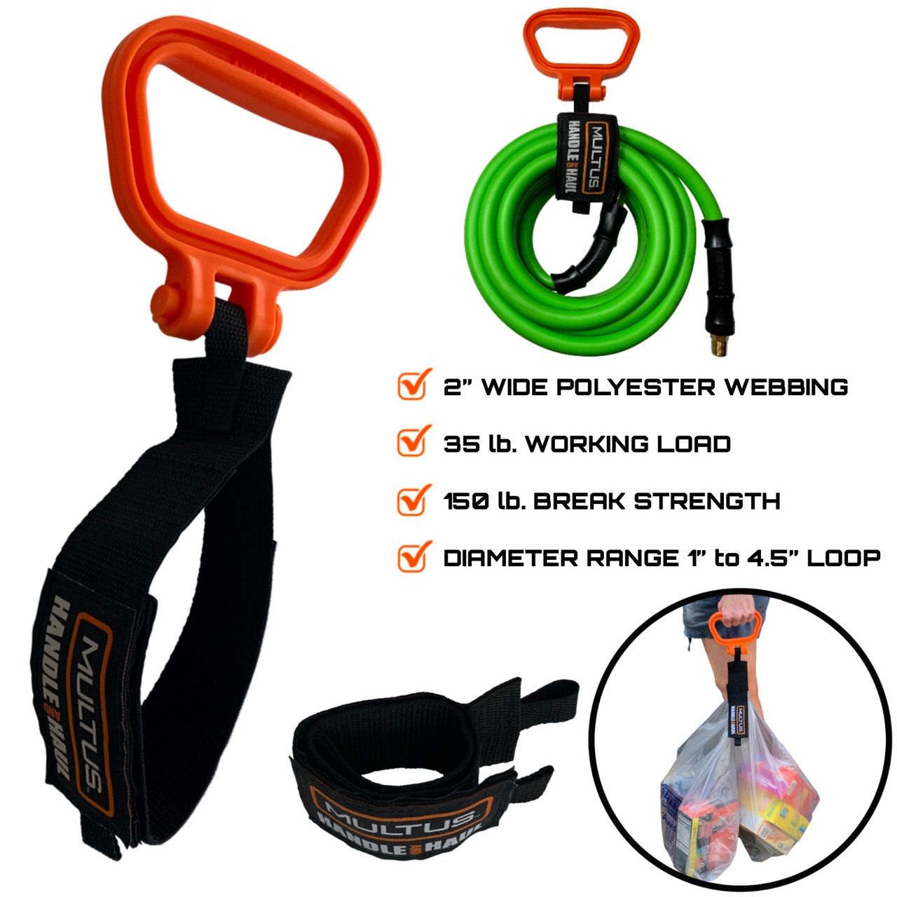 Carry and Storage Hook & Loop Strap - MULTUS: Moving Straps, Drag and Carry  Straps, Storage Straps