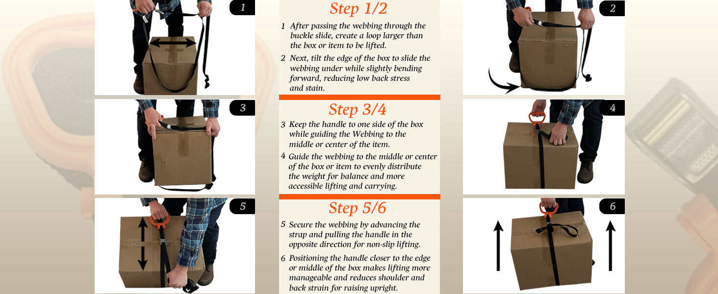 MULTUS Handle and Haul straps for furniture boxes appliances and bulky items