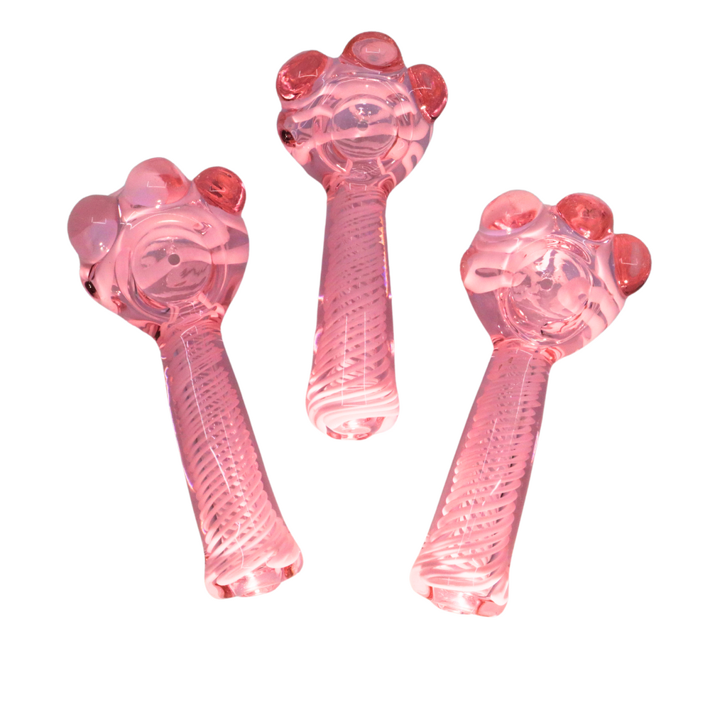 4" Pink Marble Spoon