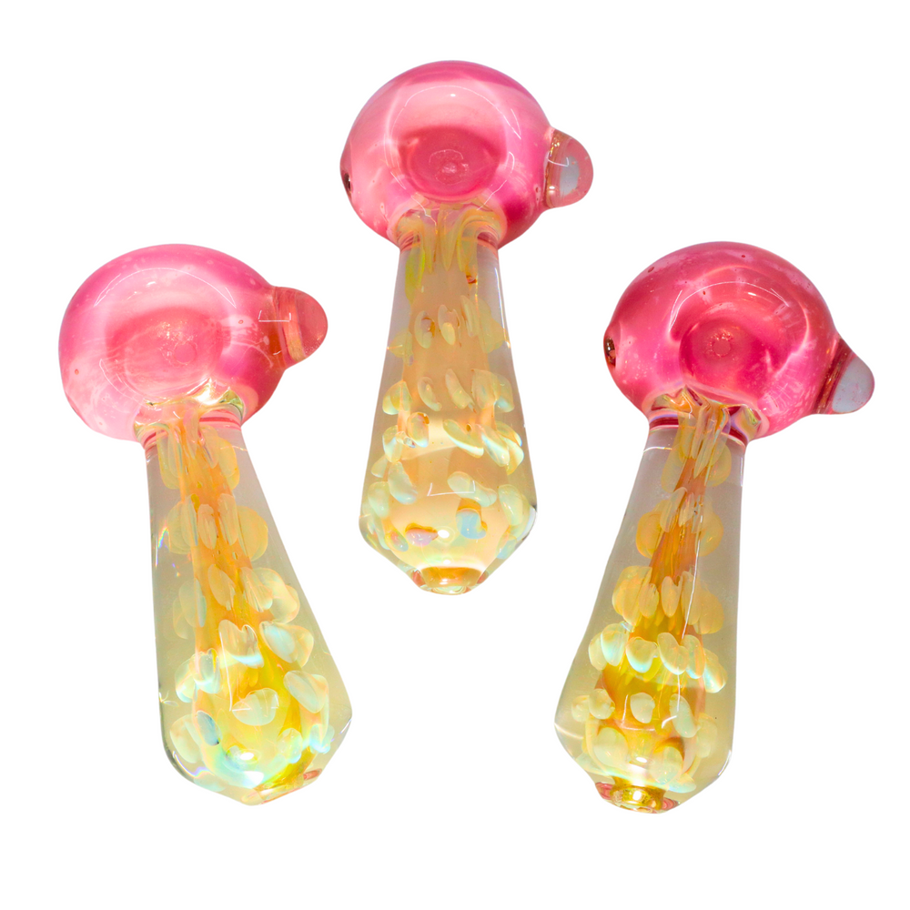 4.5" Heavy Slime Head Gold Fume Spoon