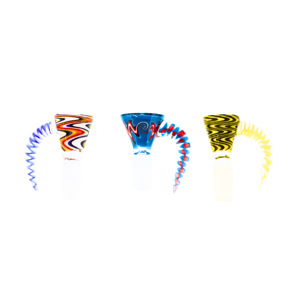 14 Male Reversable Fancy Colorful Handle Bowl