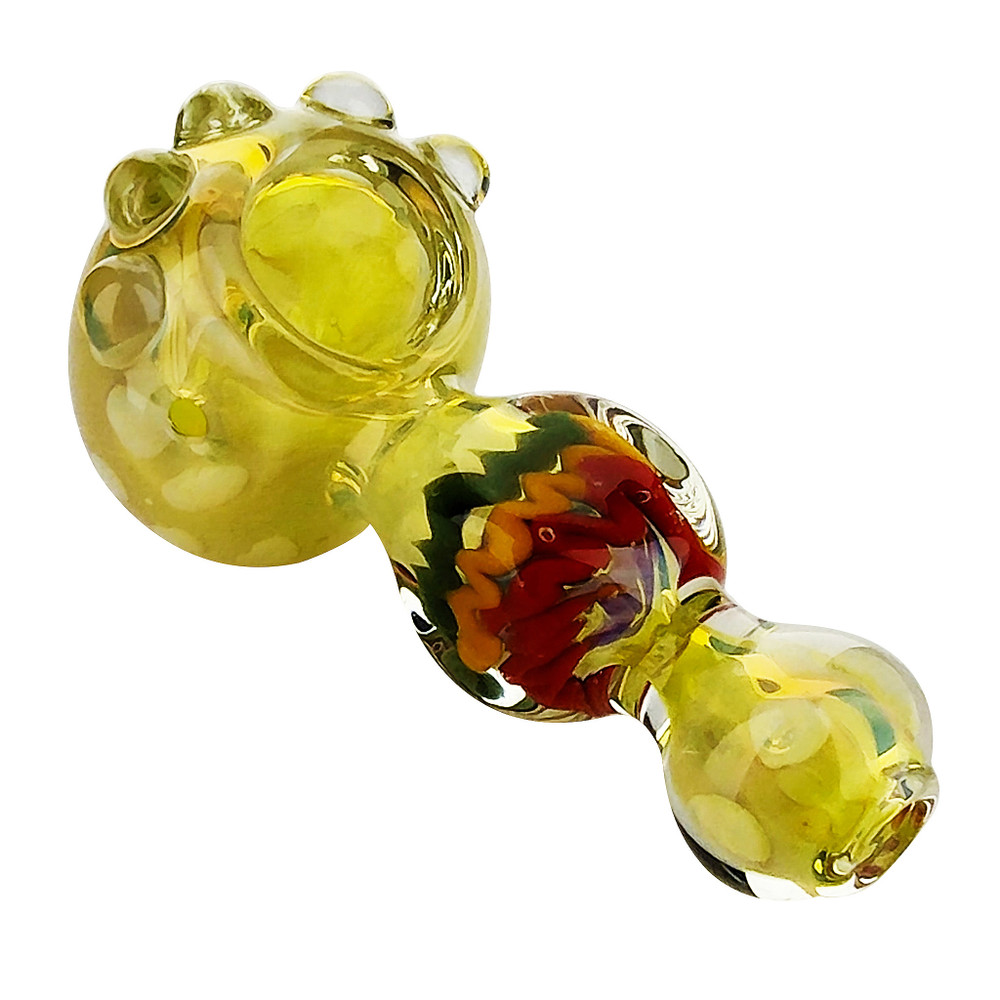 Rasta Power Golden Glass Pipe