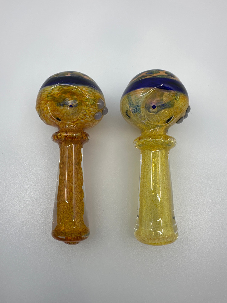 5” Fancy Frit Bubble Art  Hand Pipe