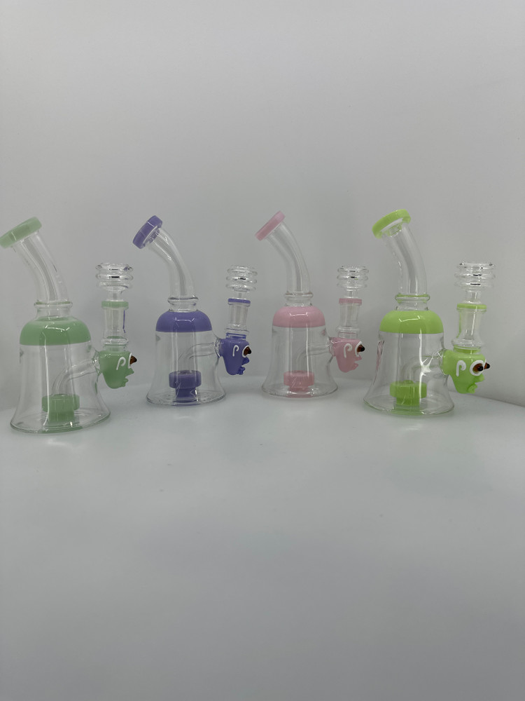 7” Ugly Face Slime Water Pipe
