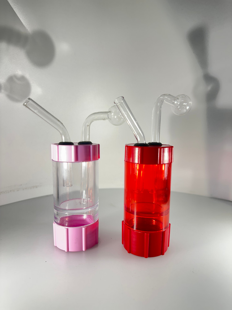 Cylinder Shape Acrylic Water Pipe