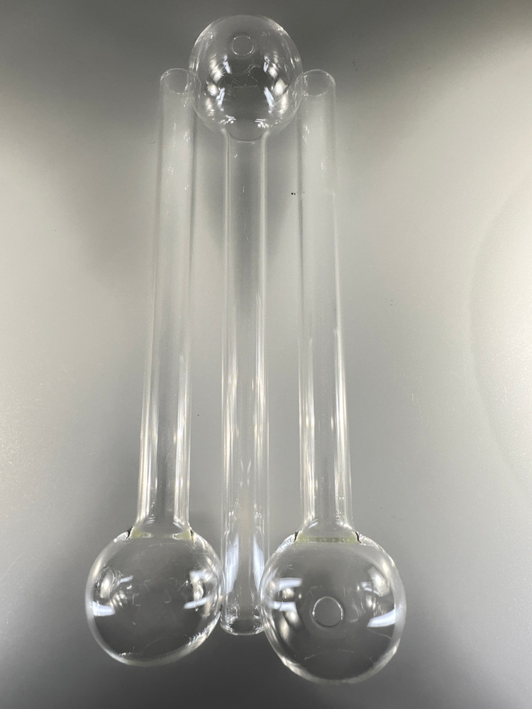 8” Clear 12mm Tube Clear OB (Pack of 10 $10)
