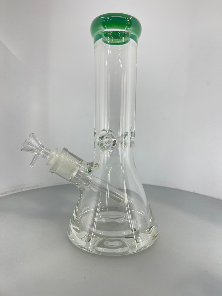 10” 9MM Thick Bottom One-Tone Beaker Bong