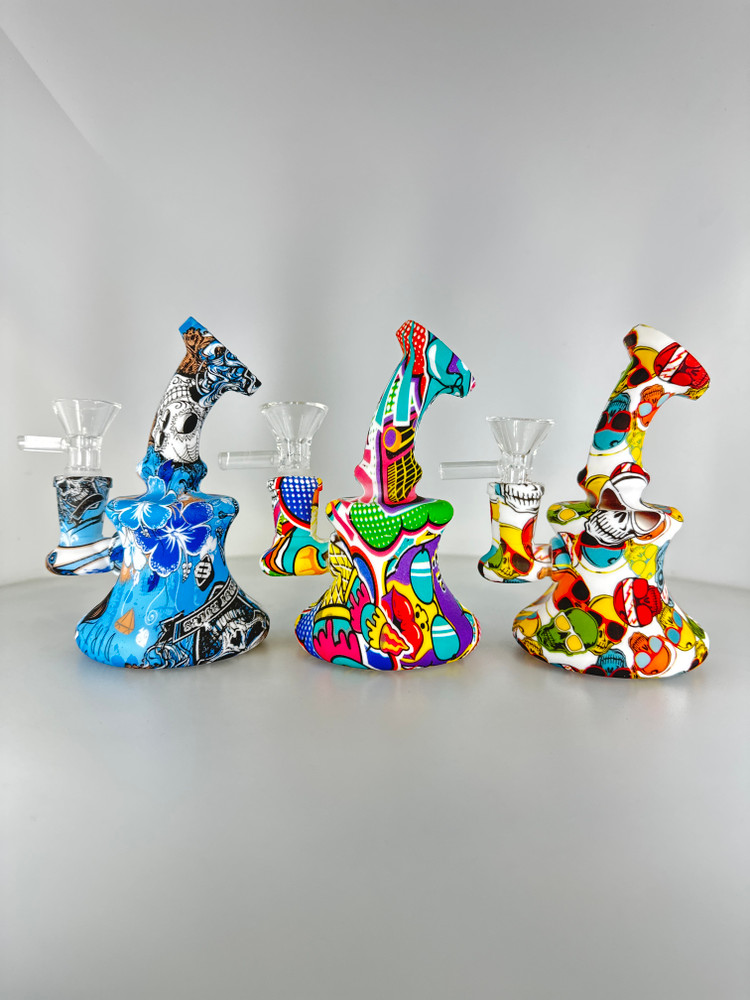 5” Silicone Hager Banger Water Pipe Bong