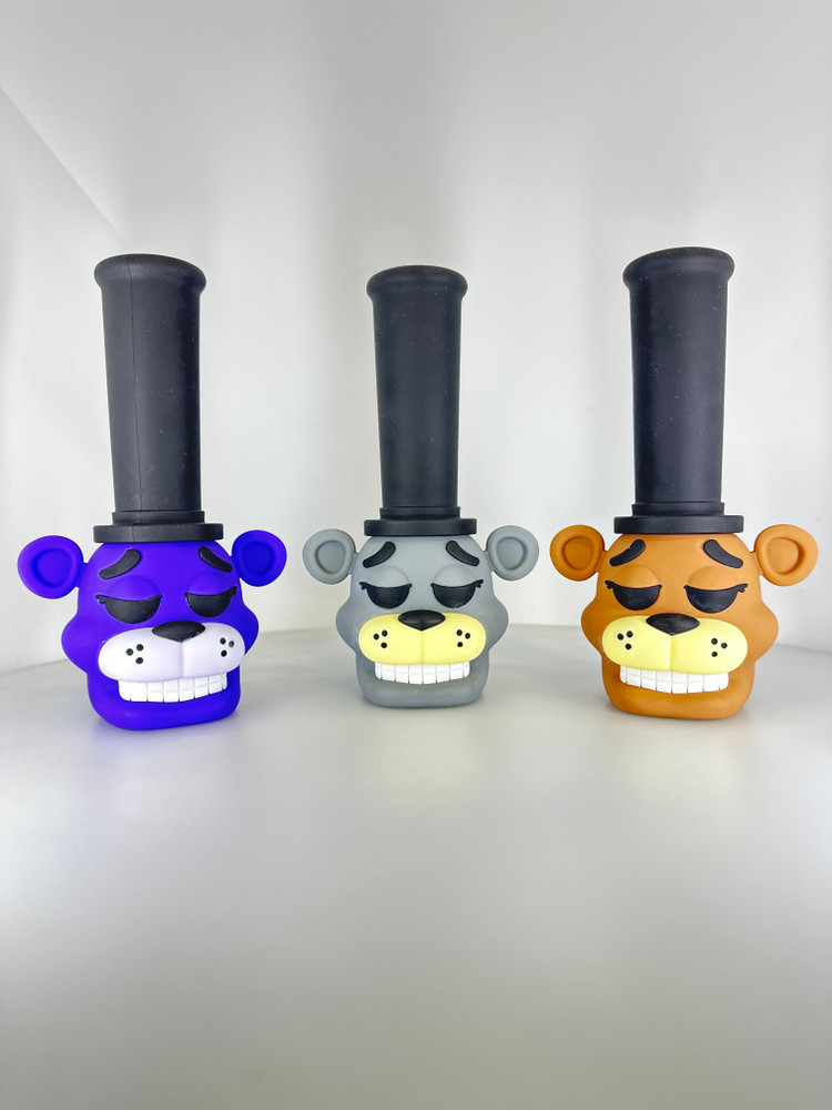 7” Silicon Face Water Pipe Bong