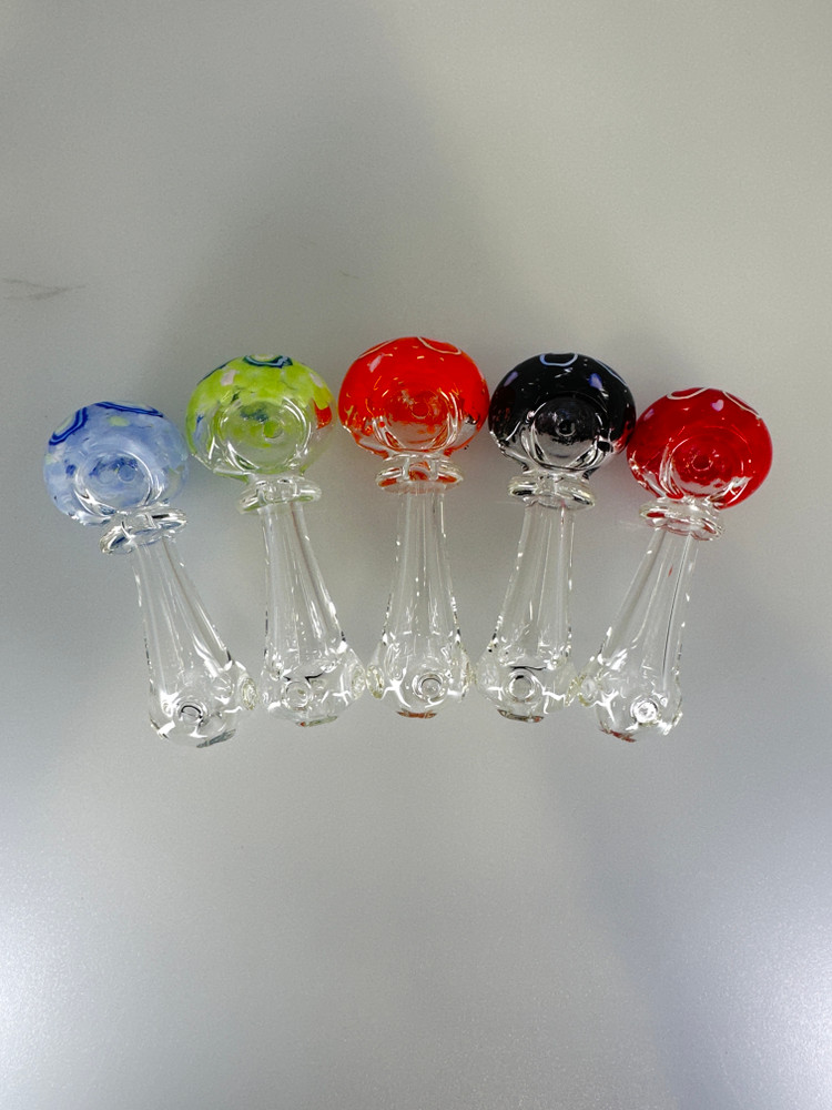 3” Bright Color Frit Rim Spoon