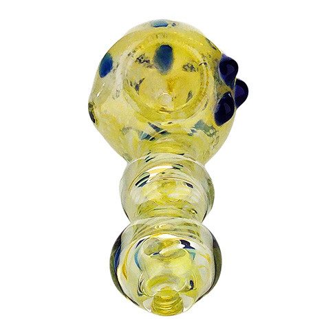 Gold blue lumpy pipe 工芸品 Gold blue lumpy pipe 工芸品 Gold blue