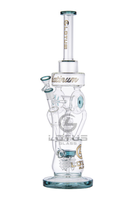Lotus  Glass Recycle  water pipes with  16"  14mm F