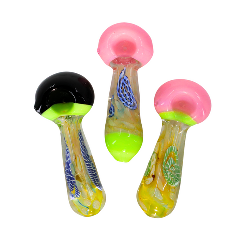 4.5" Heavy Twisting Art Slime Head Spoon