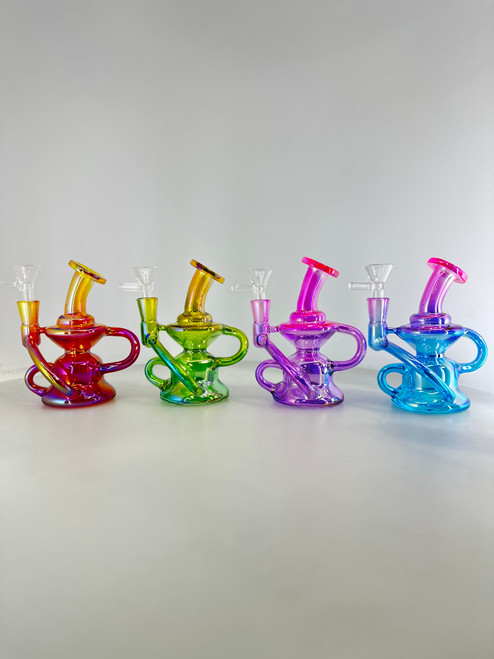 Mini Recycle Electroplated Water Pipe Bong
