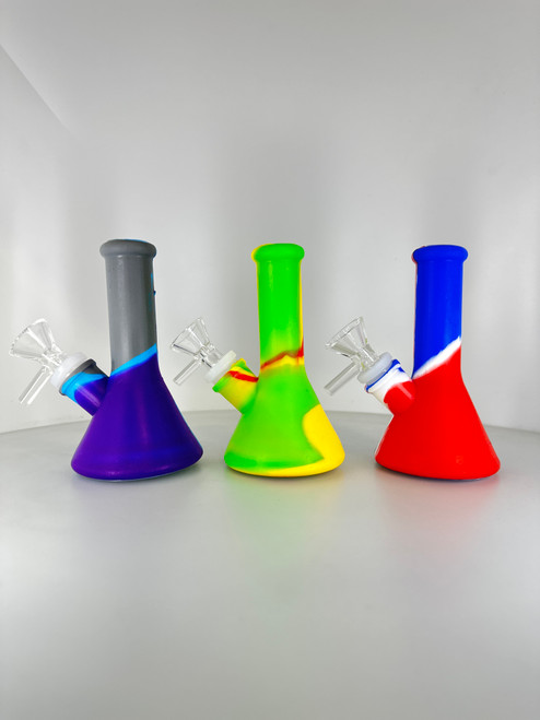 5.5” Silicon Beaker Water Pipe Bong