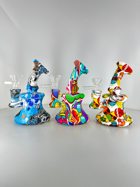 5” Silicone Hager Banger Water Pipe Bong