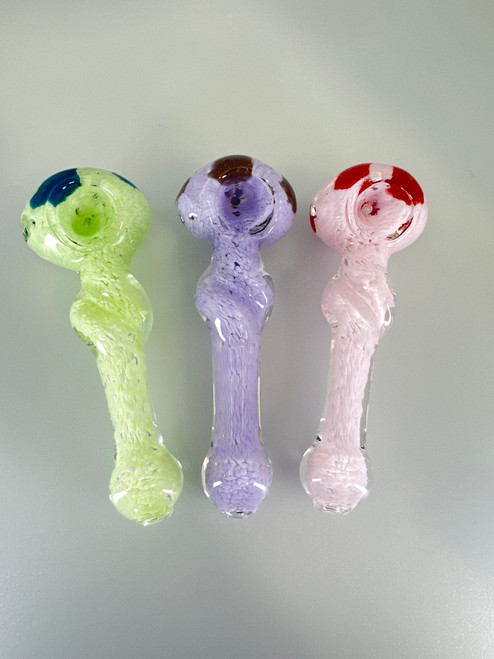 4.5” Slime Frit Twisted Spoon