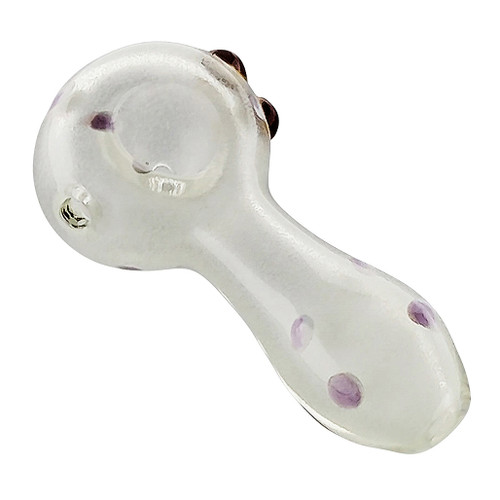 Beaded Bubble Frost Glow Pipe - Glass PIpes