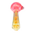 4.5" Heavy Slime Head Gold Fume Spoon