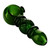Green Bubble Grip Glass Pipe