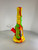 8” Silicon Water Pipe With Glass Bottle Inside