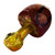 Golden Mushroom Glass Pipe