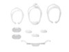 DreamWear Silicone Pillows - Demo Pack S, M, L Frames, all 4 Cushions