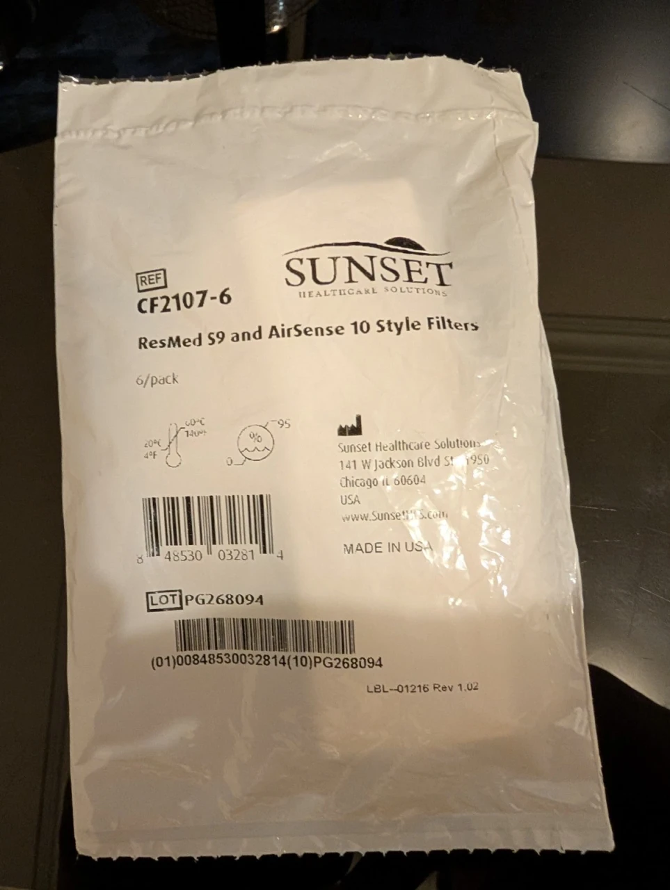 6 Disposable CPAP Filters for ResMed AirSense 10