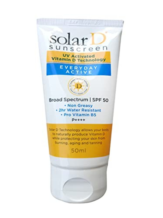 Solar D Everyday Active Sunscreen With SPF50 UV 50ml