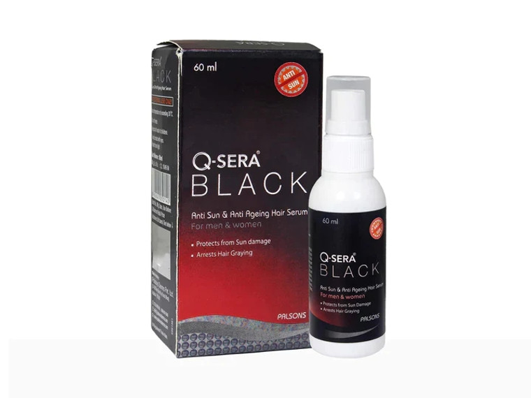 Q-Sera Black Anti-Sun & Anti-Ageing Hair Serum 60ml