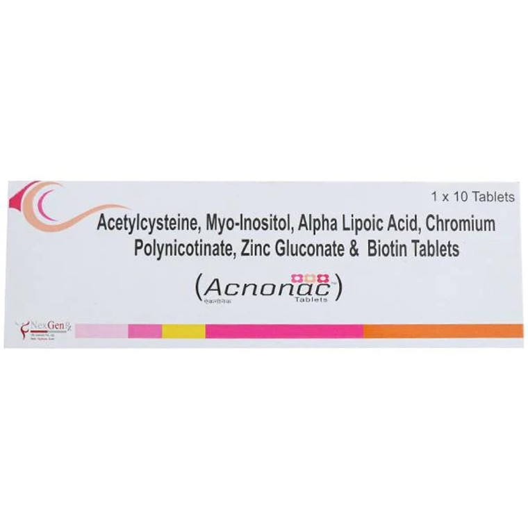 Acnonac Tablet with Zinc, ALA & Biotin
