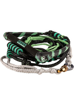 Ronix Spinner Silicone Surf Rope Handle & 4-Sect. Rope Package