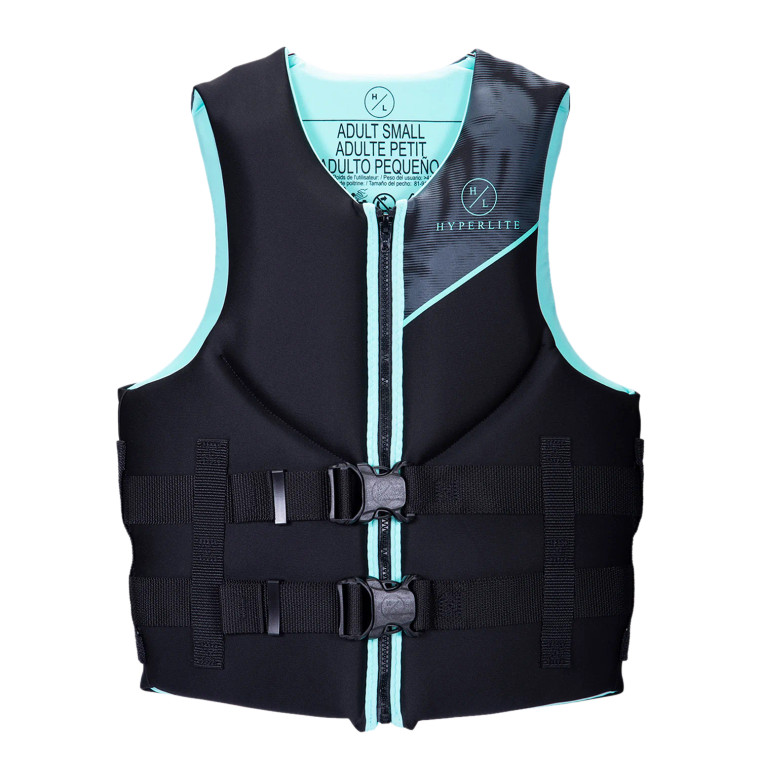 Hyperlite Indy Womens Neoprene Life Vest CGA Aqua Hyperlite Indy Womens Neoprene Life Vest CGA Aqua