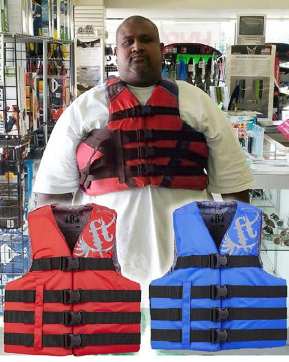 Full Throttle Oversized Nylon Life Vest 7XL 70