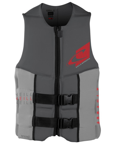 O'Neill Assault Mens Neoprene Life Vest Grey 2024