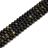 10mm Obisdian, Golden, Natural, Smooth Round