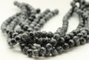 10mm Obisdian, Snowflake, Natural, Smooth Round