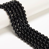 Onyx, Black, Dyed, Smooth Round in sizes 8mm