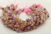 Mixed Quartz, Pink, Natural, Smooth Round, 8mm