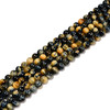 8mm Tiger's Eye, Golden & Blue, Heated, Smooth Round