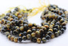 10mm Tiger's Eye, Golden & Blue, Heated, Smooth Round